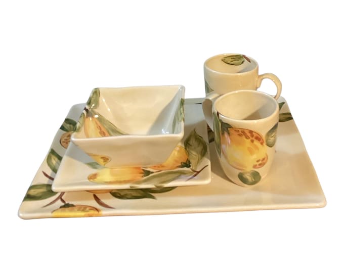 Pier 1 Hand Painted Lemon Orchard Pattern Replacements