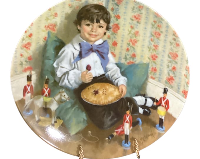 Vintage 1982 Collector Plate- The Mother Goose Series ”Little Jack Horner” from Reco