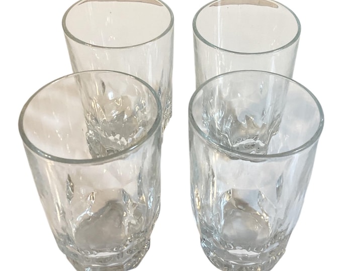Arcoroc France Clear Blown Glass Lancer 5.5oz Juice Tumblers (4)