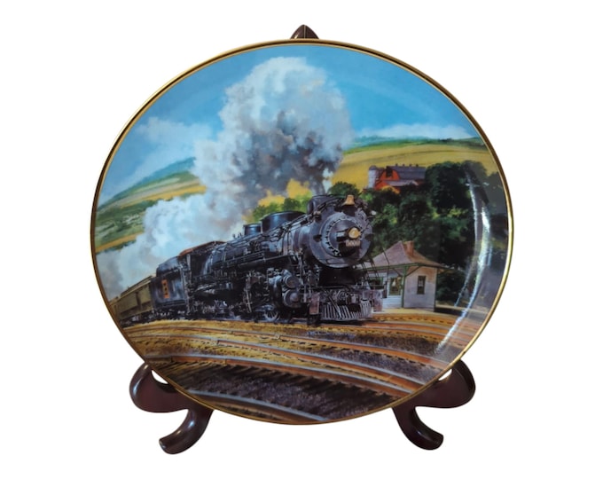 Vintage Black Hawk Limited Collector Plate – American Train Series