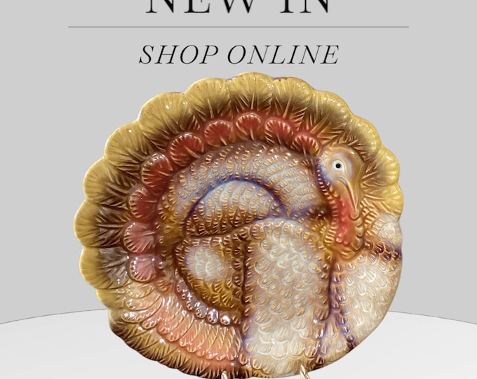 Figural Turkey Salad Plates Better Homes & Gardens Heritage Collection 2011 8.5", Set 2