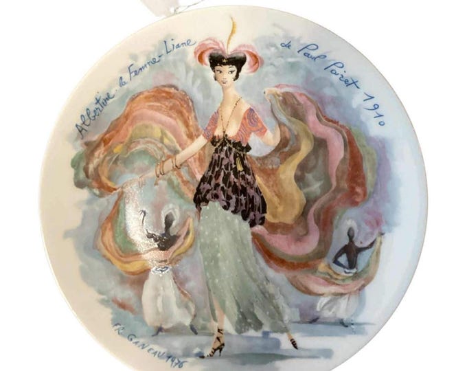 Vintage Collector Plate- Limoges Les Femmes Du Siecle 1910 FR -BOX