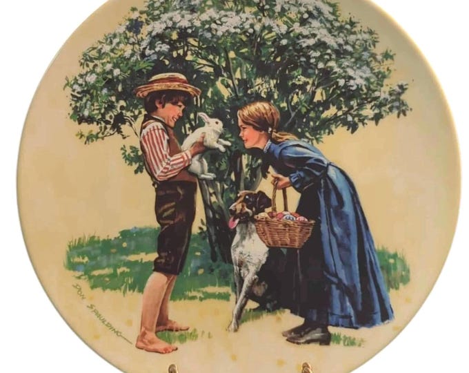 Vintage Knowles Easter Collector Plate: American Holidays Collection