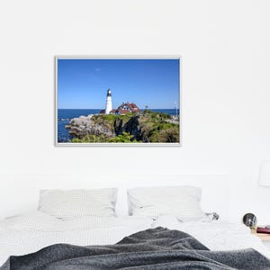 Portland Head Light Photography - Iconic Maine Lighthouse with Ocean View, Coastal Wall Art