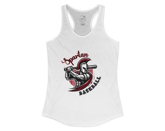 Spartan Baseball Tank Women's Ideal Racerback Tank