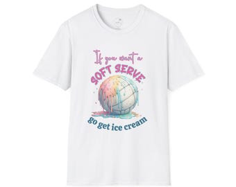 Volleyball T-Shirt If you want a soft serve, pastel ice cream graphic