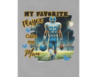 Football Mom Blanket: Game Day Throw - Personalized Sports Gift