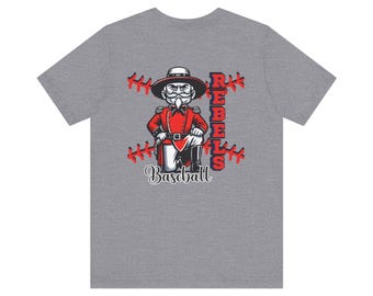 Rebels Baseball T-Shirt: Unisex Short Sleeve, Fan Apparel
