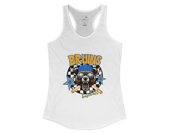 Go Bruins Baseball Women's Ideal Racerback Tank