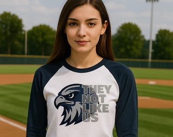 Falcon Raglan Shirt | Bold Graphic Sports Fan Apparel