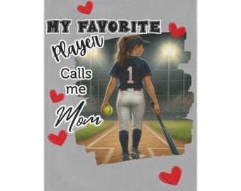 Softball Mom Blanket: Game Day Throw - Personalized Sports Gift