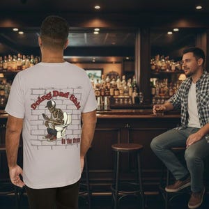 Skeleton Dad Toilet Humor Graphic Tee | Funny Father's Day Shirt