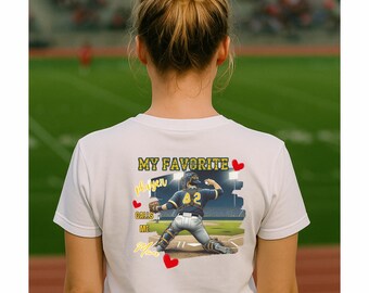 Baseball Mom Tee, Catchers Mom Tee My Favorite Player Shirt,Vintage Baseball Apparel, Gift for Her