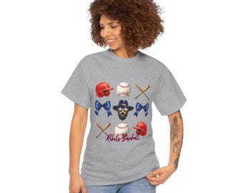 Rebels Baseball Helmet & Bats T-Shirt | Baseball Icons, Bow, Player Portrait