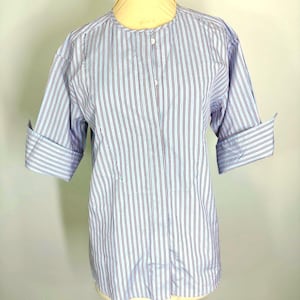 Thomas mason for J crew woven women&#39;s striped woven shirt S