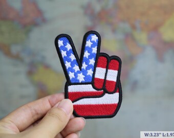 Embroidered jumperEmbroidery USA United States Iron-On Patches: DIY Custom Uniform Badge Set