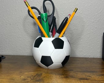 Soccer Ball Desk Pencil Organizer