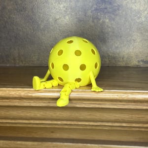 Pickle Ball Buddy Decor- Multiple Color Options - Articulated Legs. 3D Printed