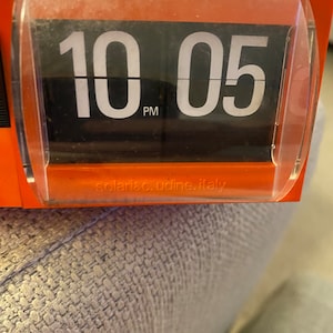 Rare 1966 Solari Retro Vintage Orange Flip Clock 