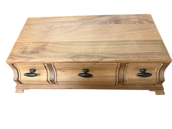 Dresser Top Box Walnut Drawers Quality