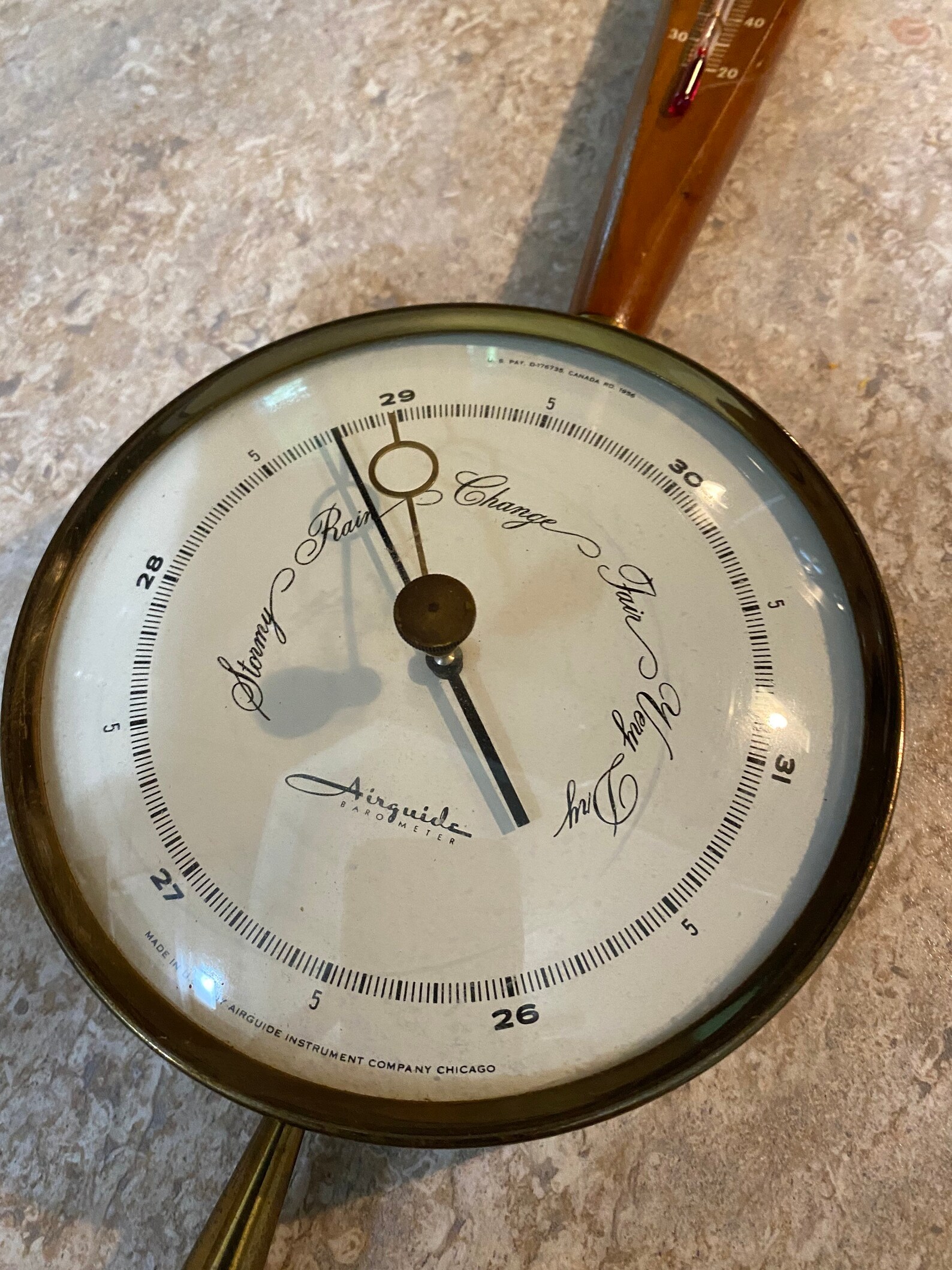 Vintage Airguide Midcentury Barometer Thermometer. Nice. Teak Etsy