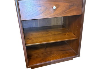 Vintage Drexel Kipp Stewart Nightstand  McM Walnut