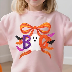Halloween Ghost Bow Png, Spooky Coquette Png, Preppy Halloween Png, Halloween Shirt Png Design, Digital Download, Spooky Season Png, Boo Png