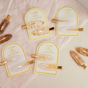 To Have And To Hold Bridal Hair Clips, Bridesmaid Gifts, Bridesmaid Hair Clips, Hen Party Favor, Wedding Day Accessories, Gift for Her