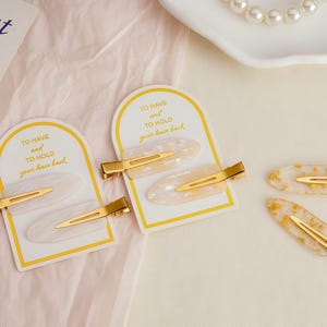Gold Glitter Hair Accessories ,Bridesmaid Hair Clips, Bridesmaid Gifts, To Have And To Hold Bridal Hair Clips, Gift for Her, Hen Party Favor