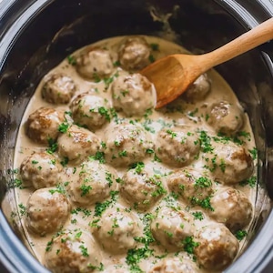 Crockpot Swedish Meatballs Recipe eBook: Easy Slow Cooker Dinner (Printable PDF)
