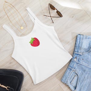 Leuke trendy microgeribde tanktop voor dames