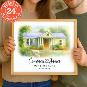 Custom Sketch Portrait for Realtors | Personalized Closing Gift | Thoughtful Gift for Home Buyers & Sellers