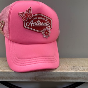 Pink trucker hat