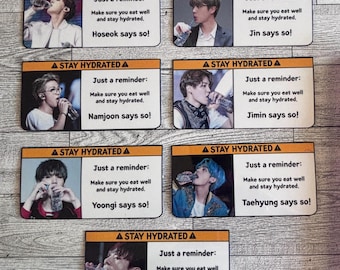 K-POP STICKER - Stay Hydrated! BTS Bangtan
