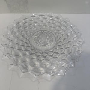 Vintage Fostoria American Pattern Serving Platter 12&quot;