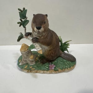 Lenox American Beaver - Woodland Animal Collection - Woodland Worker - 1994