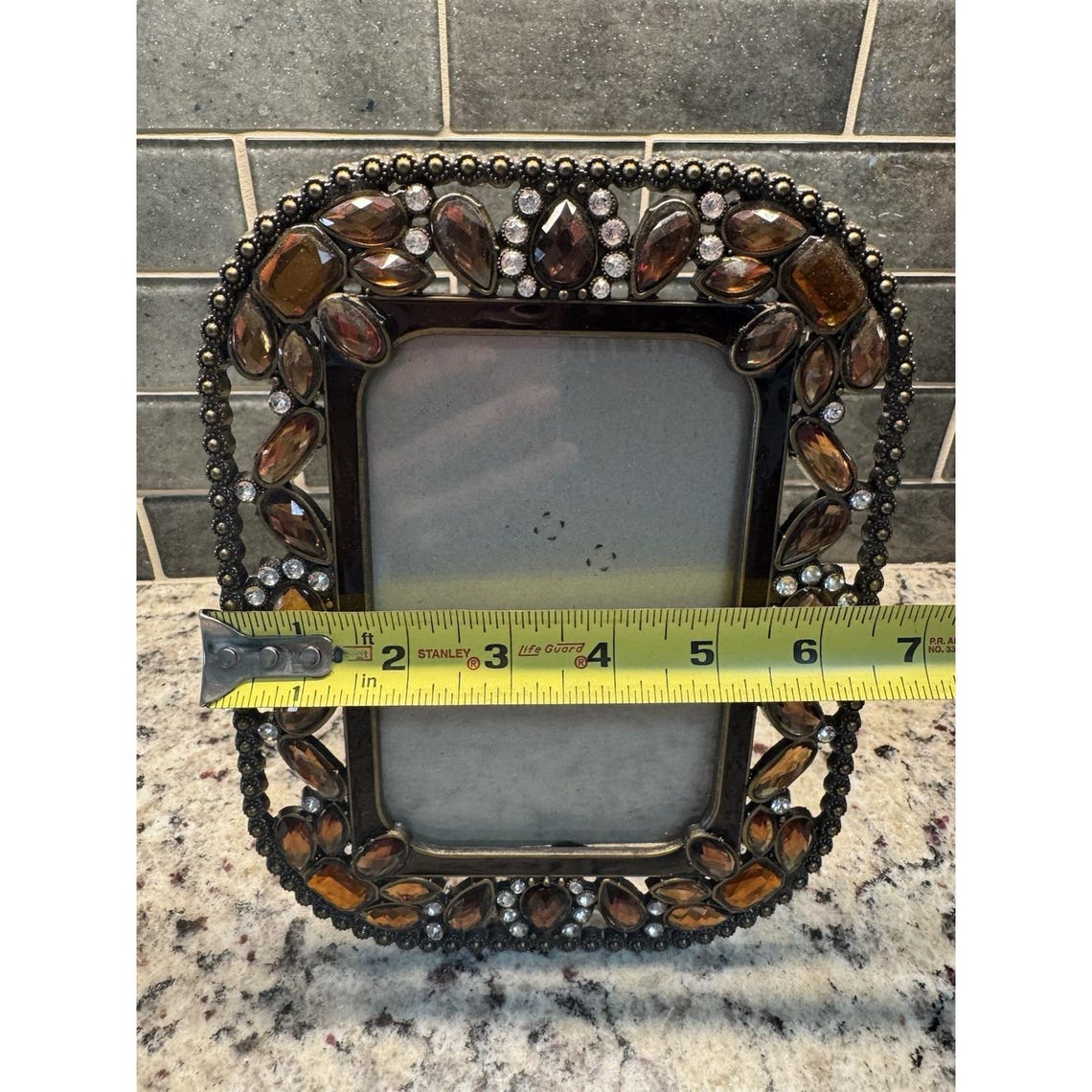 Vintage Rhinestone Frame Gold Silver Brown - Etsy