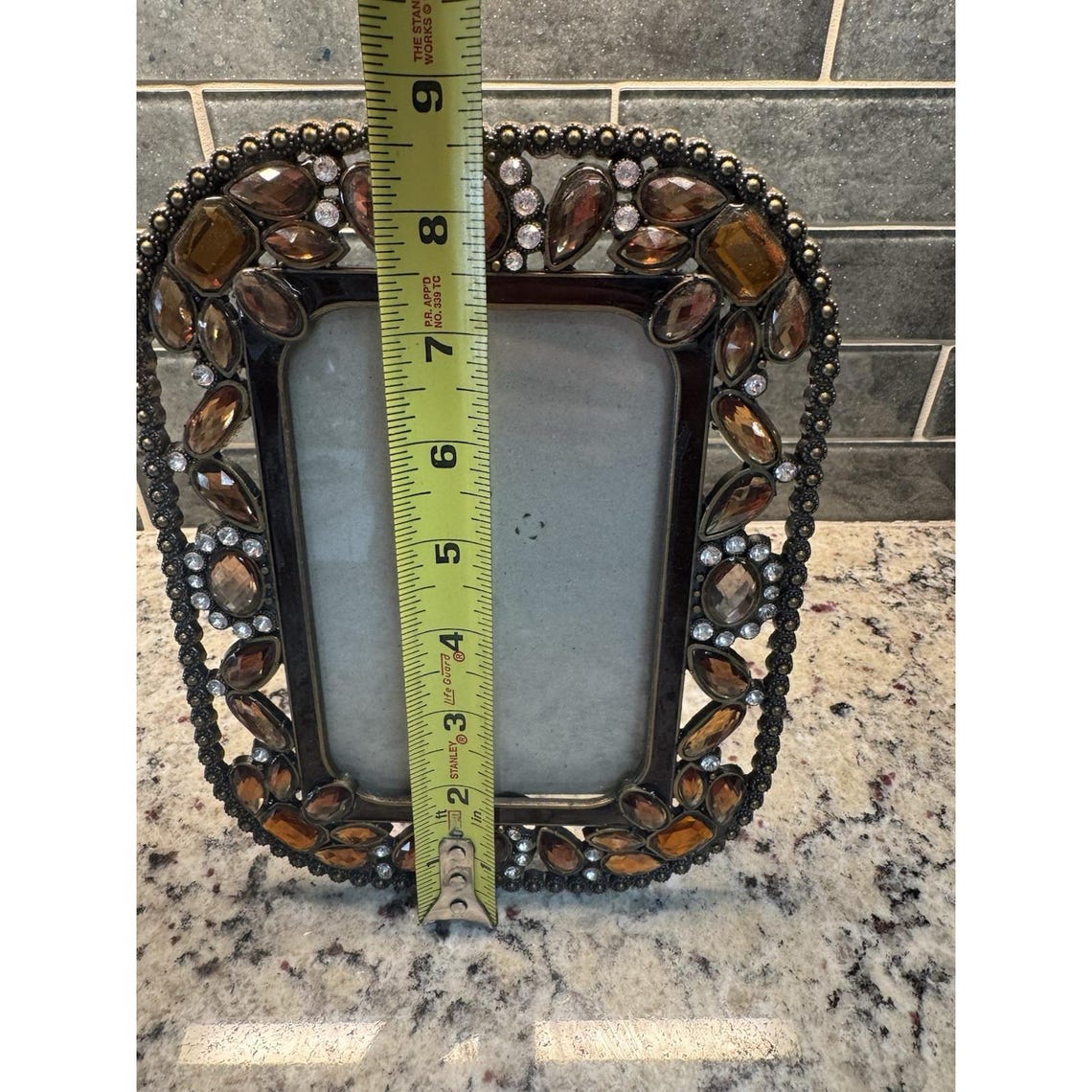 Vintage Rhinestone Frame Gold Silver Brown - Etsy