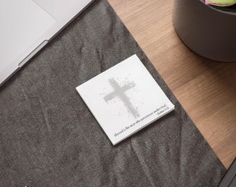 James 1:12 Post-Its | Cross Design | Office Stationary