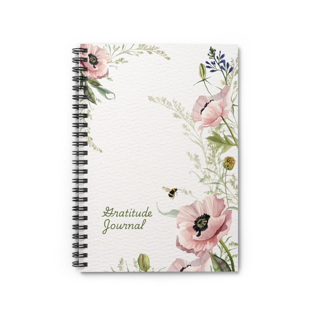 Notebook Rèlection Floral Prayer Journal | Spiral Notebook for Relection - Etsy