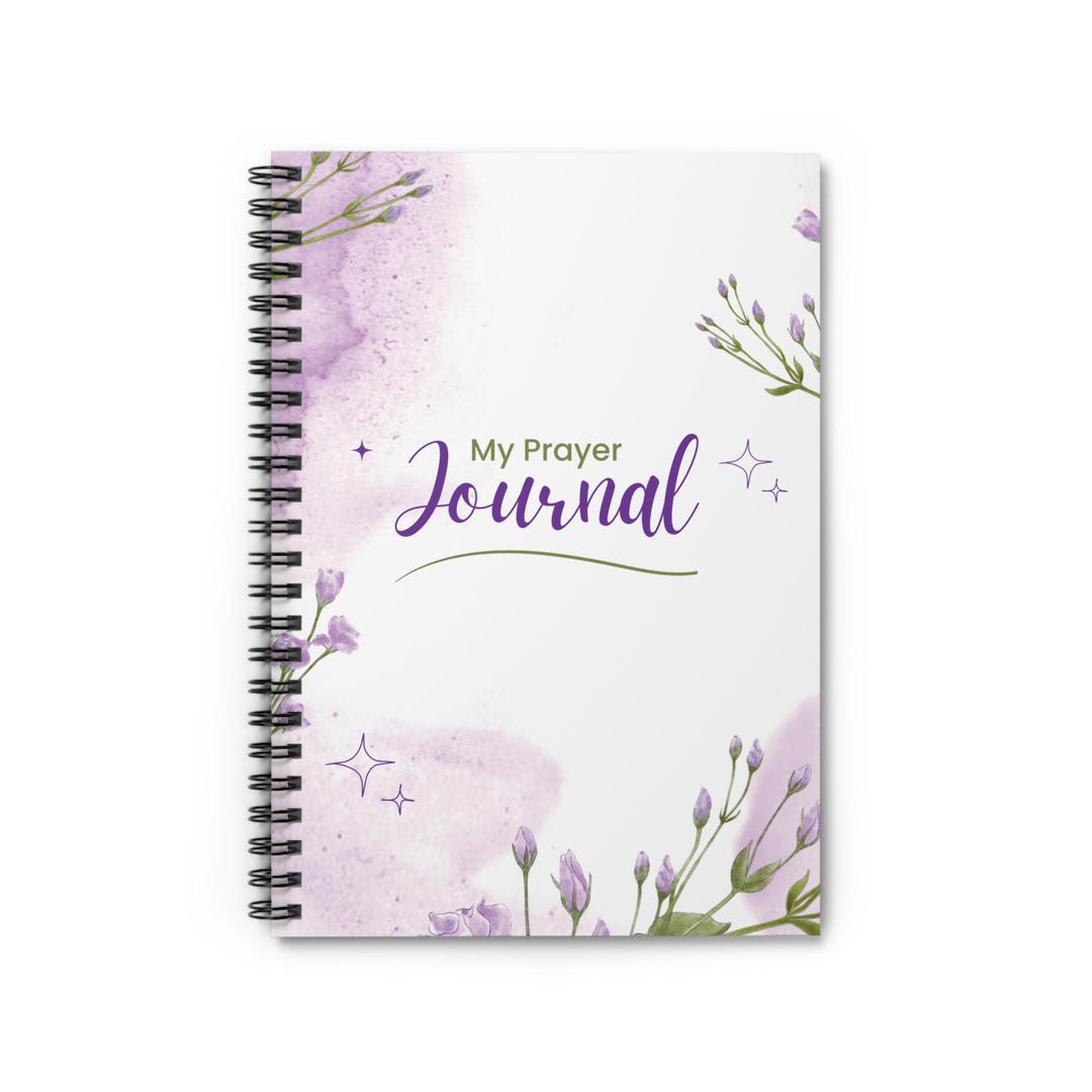 Floral Prayer Journal | Spiral Notebook for Reflection - Etsy