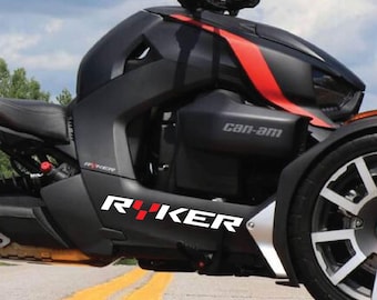 canam ryker side sticker decal 2 pack stickers decals 19x2.6 inches brp can-am graphic kit