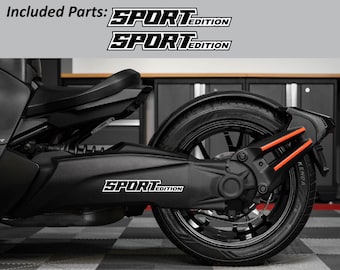 Paquete de 2 pegatinas laterales Canam Ryker Sport Edition, kit gráfico BRP Can-Am.