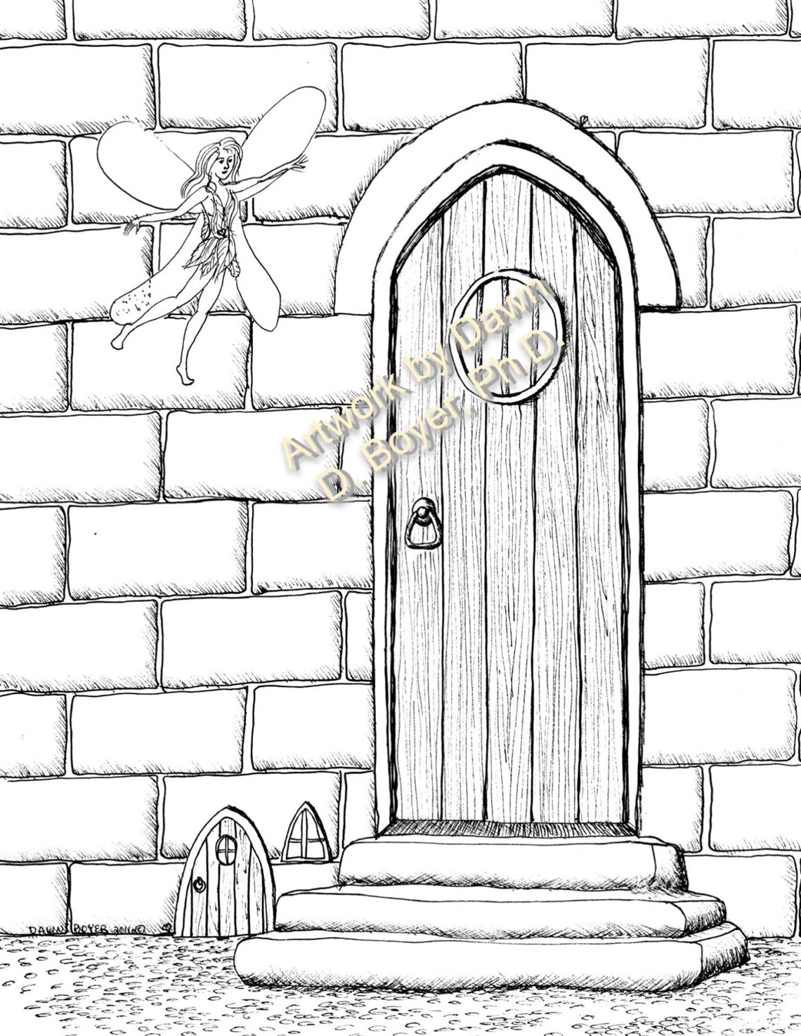 Fairy Houses and Fairy Doors Vol 3 and 4 Individual Coloring Pages From ...