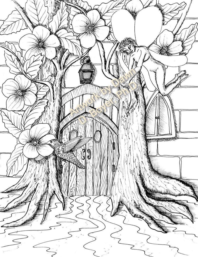 fairy-houses-and-fairy-doors-vol-3-and-4-individual-coloring-pages-from