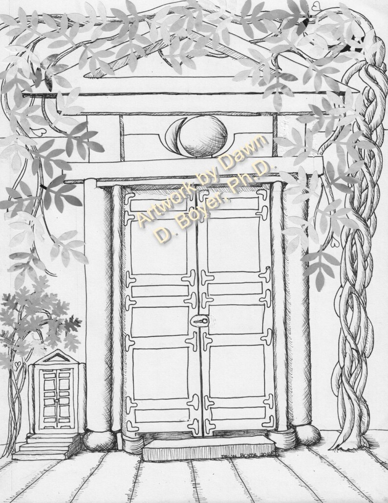 Fairy Houses and Fairy Doors Vol 3 and 4 Individual Coloring Pages From ...