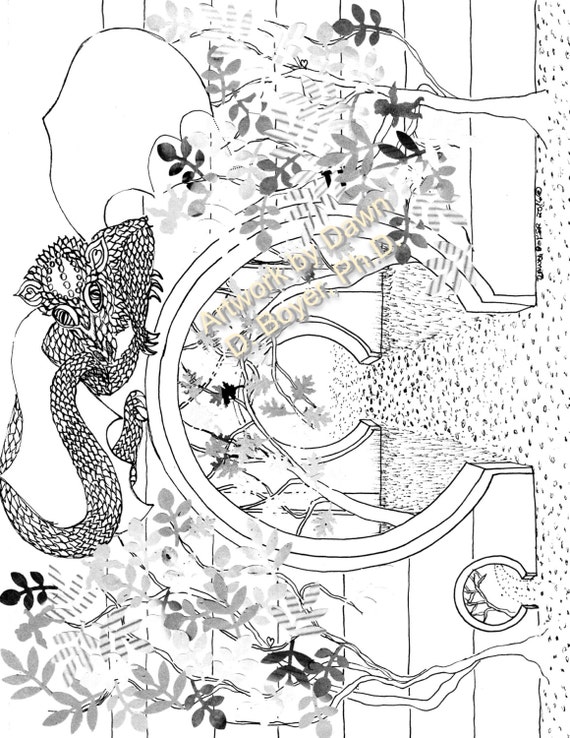 fairy houses and fairy doors vol 3 and 4  individual coloring pages from  print books 5 drawings per set 2630