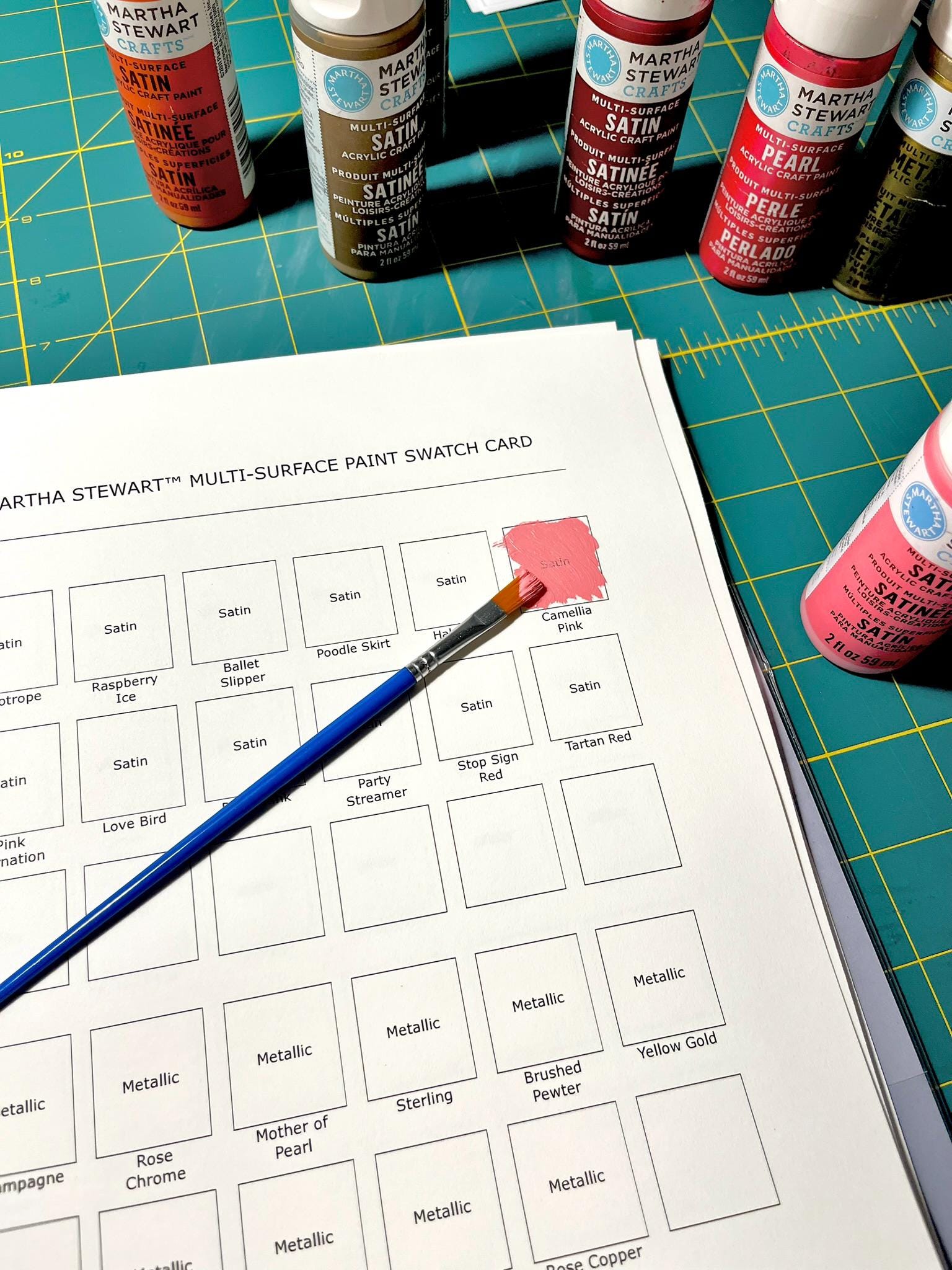 Paint Inventory Tags Printable Martha Stewart™ Multi Surface Paint Swatch Card (PDF) | Track ...