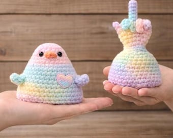 Flip the bird crochet pattern, rude hand, PDF pattern, easy tapestry chart