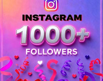 Instagramフォロワー1000人、生涯保証、即時フォロワー獲得